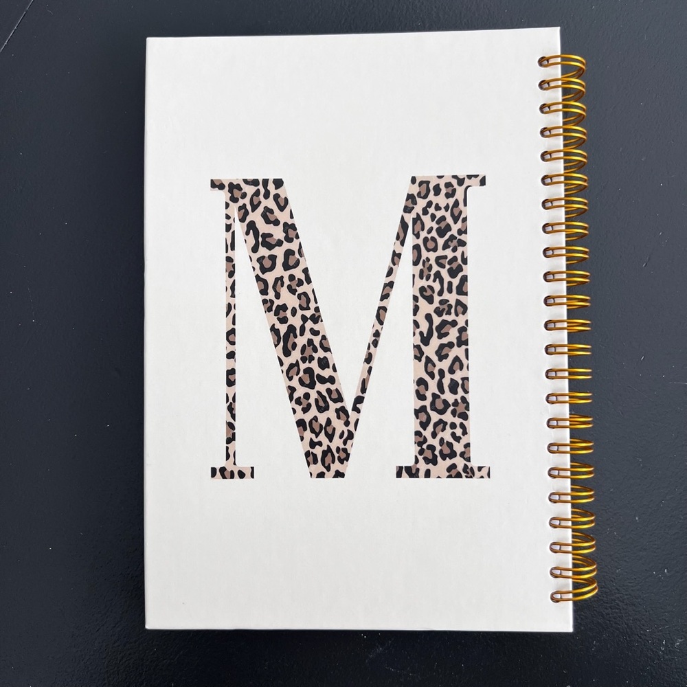 “M” Leopard Notebook - Picture 2 of 3
